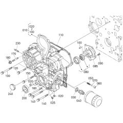 Gear Case Assembly for Kubota V1505-E2B Engine