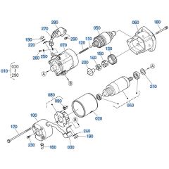 Starter Assembly for Kubota V3307-CR-T-E5 Engine