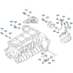 Thermometer Assembly for Kubota V3307-CR-T-E5 Engine