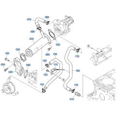 EGR Cooler Assembly for Kubota V3307-CR-T-E5 Engine