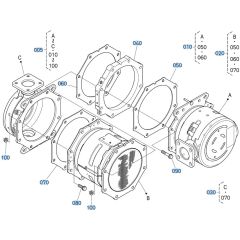 DPF Muffler Assembly for Kubota V3307-CR-T-E5 Engine