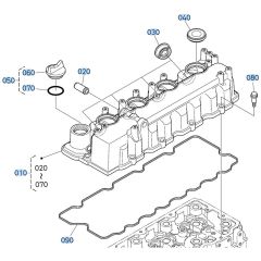 Head Cover Assembly for Kubota V3307-CR-T-E5 Engine
