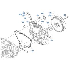 Flywheel Assembly for Kubota V3307-CR-T-E5 Engine