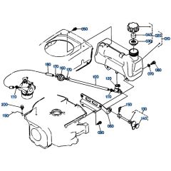 Fuel Tank Assembly for Kubota W5021-SCE Mower