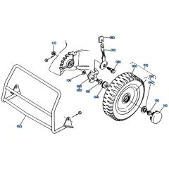 Front Wheel Assembly for Kubota W5021-SCE Mower