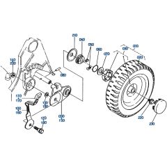 Rear Wheel Assembly for Kubota W5021-SCE Mower