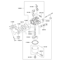 Carburettor for Kawasaki KWS30A