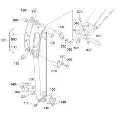 Dipper Arm Assembly for Kubota KX016-4 Mini Excavator