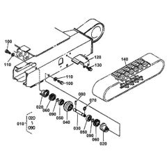 Track and Roller Assembly for Kubota KX36-2 Mini Excavator