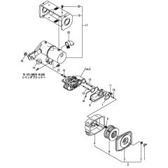 Air Cleaner and Muffler Assembly for Yanmar L48N Engine