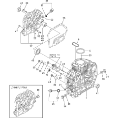 Cylinder Block Assembly for Yanmar L70N Engine