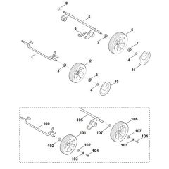 Chassis Assembly for Viking ME 545