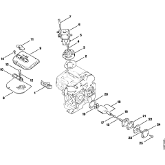 Air filter, Oil pump Assembly for Stihl 010 011 Gasoline Chainsaws