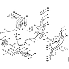 Ignition system Assembly for Stihl 020 Gasoline Chainsaws