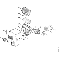 Air filter Assembly for Stihl 021 023 025 Gasoline Chainsaws