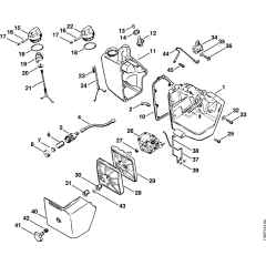 Carburetor box, Air filter Assembly for Stihl 045 Gasoline Chainsaws