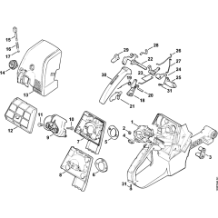 Air filter Assembly for Stihl 084 Gasoline Chainsaws