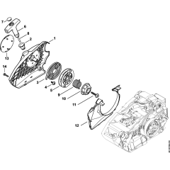 Recoil Starter Assembly Assembly for Stihl MS150C Chainsaws