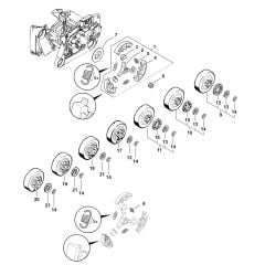 Clutch & Chain sprocket Assembly for Stihl MS660 Chainsaws