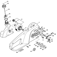 Handle Housing Assembly for Stihl MSE141C Electric Chainsaws