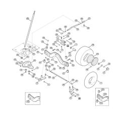Steering & Front Wheel for Mowers