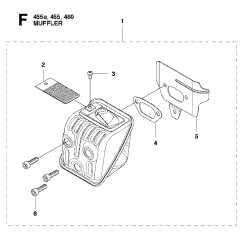 Muffler Assembly For Husqvarna 455e Chainsaw