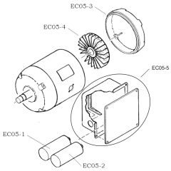 Motor Assembly for Norton Clipper CG252 Floor Grinder
