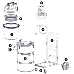 Assembly for Numatic NTD2003