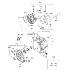 Crankcase Assembly for Wacker PG2 Pump