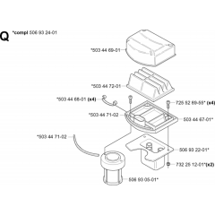 Air Filter for Husqvarna PROFLEX 18