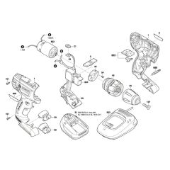 Bosch PSR 1800 LI-2 Assembly