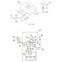 Fuel Tank and Carburettor for Wacker PVP75A Plate Compactor