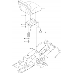 Seat Assembly for Husqvarna R13