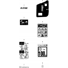 Decals for Husqvarna R213 C