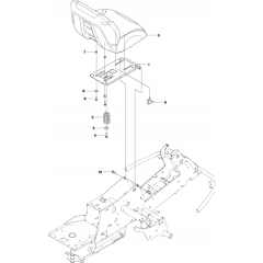Seat Assembly for Husqvarna R214