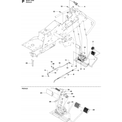 Pedals Assembly for Husqvarna
