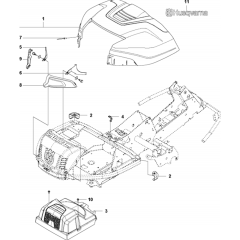 Cover Assembly for Husqvarna R316