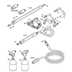 Spray Gun Assembly for Stihl RE 109