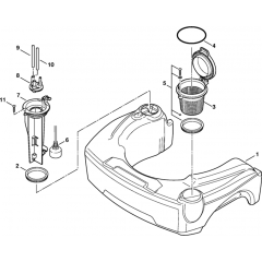 Fuel Tank Assembly for Stihl