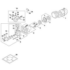Electric Motor Assembly for Stihl
