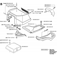 Hood Assembly for Husqvarna