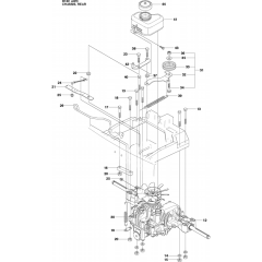 Chassis Rear-1 Assembly for Husqvarna Rider 16 C AWD Ride on Mowers