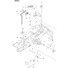 Deck Lift Assembly for Husqvarna Rider 16 C AWD Ride on Mowers