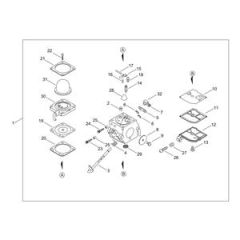 Carburettor for ECHO RM-4300