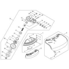 Gear Case & Shield for ECHO RM-520ES