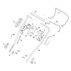 Handle Upper Part for Stihl Mower