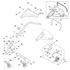 Handle Assembly for Stihl RMA 243.3