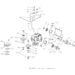 Gearbox Assembly for Masport RR18SP 2015 Oct Mower