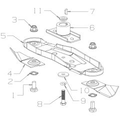 Blade Assembly for Masport RR18SP L 2018 Sep Mower