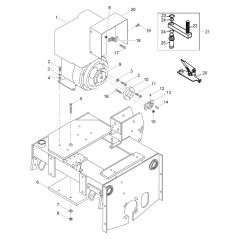 Engine Compartment Assembly for Wacker RS800H Roller